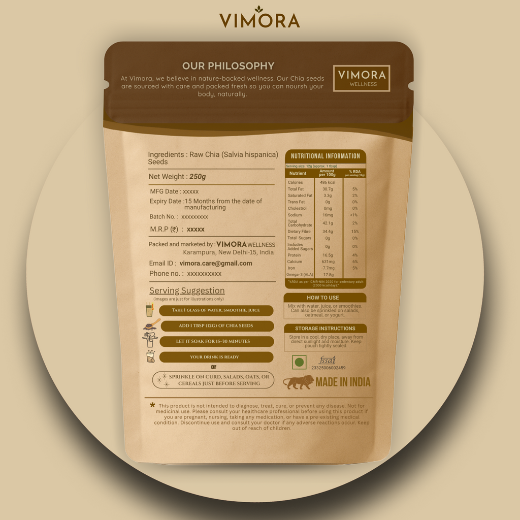 Vimora Chia Max - 500gm (2 x 250gm Packs)