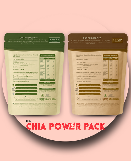 Chia Power Pack (500g Chia + 250g Moringa)